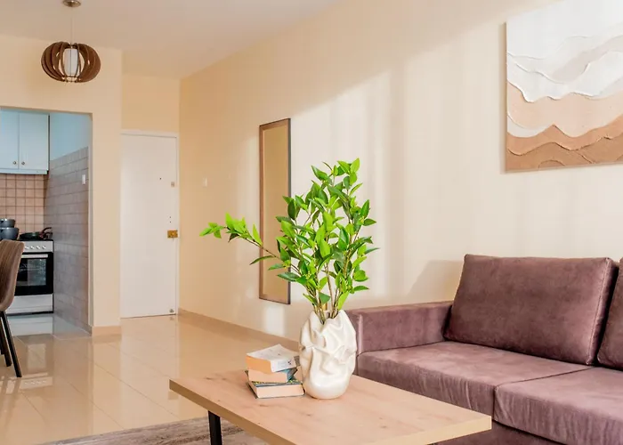 Telmar Port Sea View - 10 Minutes Walk From Finikoudes Apartman